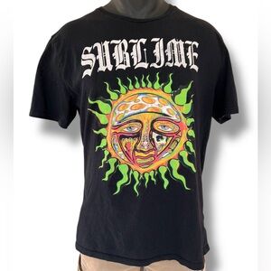 Sublime Gender-Neutral Band Graphic T-Shirt for Adults Black Large Old Navy
